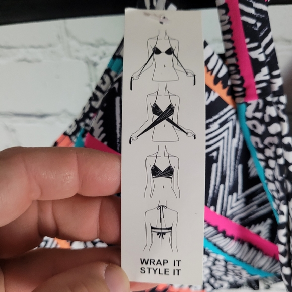 COCO RAVE | Simone halter underwire bra wrap bikini swim bathing suit top - Picture 3 of 12